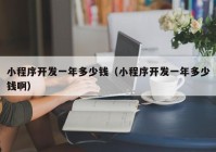 小程序開(kāi)發(fā)一年多少錢（小程序開(kāi)發(fā)一年多少錢?。? /></a>
		</div>
		<div   id=